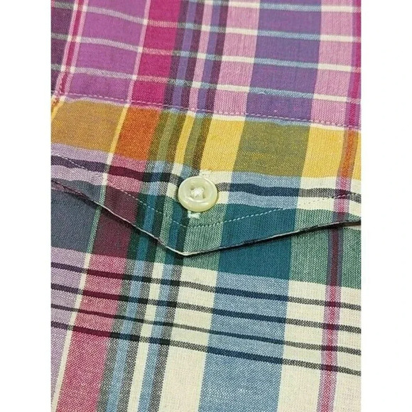 Polo Ralph Lauren Men Classic Fit Madras Poplin Popover Shirt Size XXL MSRP $148 - Picture 5 of 7